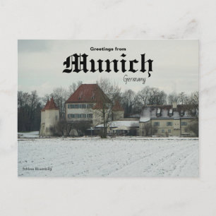 Cartão postal Schloss Blutenburg Munique Alemanha