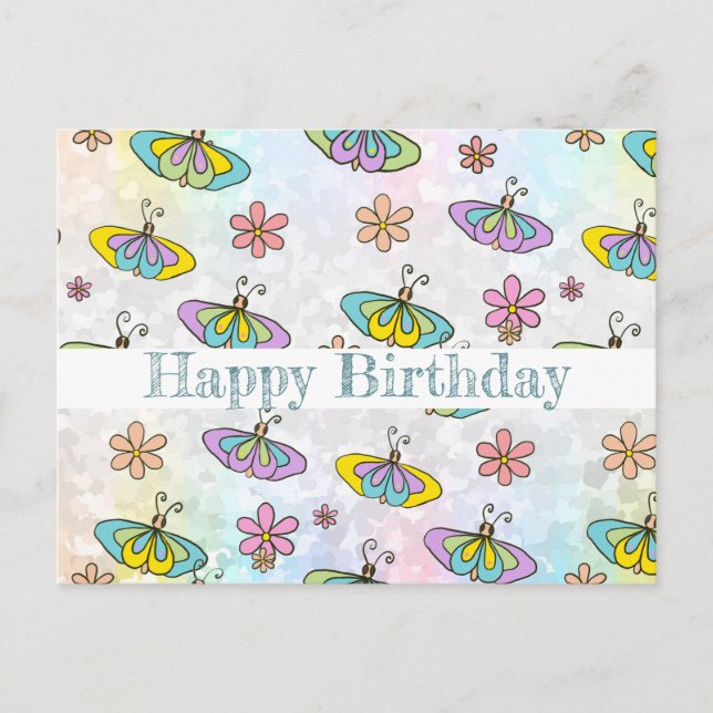 Cartão Postal Schmetterlingsparade (Frente)