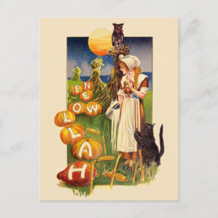 Cartão Postal Schmucker: Campo de Halloween