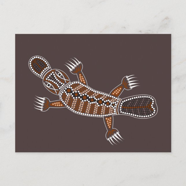 Cartão Postal Schnabeltier oder Platypus (Frente)