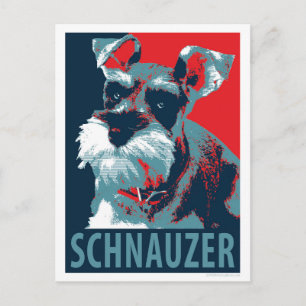 Cartão Postal Schnauzer por Hope Dogs