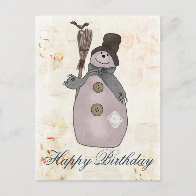 Cartão Postal Schneemann (Frente)