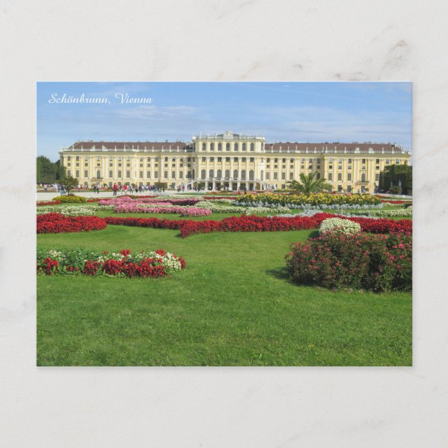 Cartão Postal Schönbrunn, Viena (Frente)