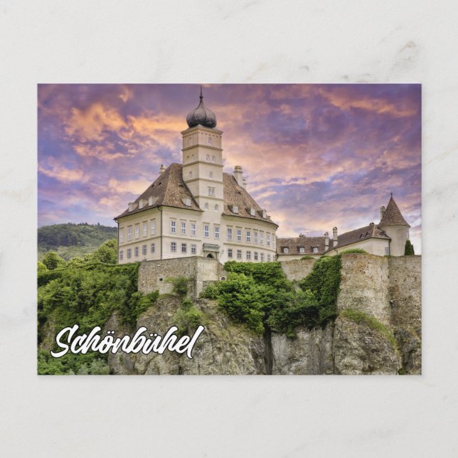 Cartão Postal Schonbuhel Castle, Schonbuhel-Aggsbach, Austria (Frente)