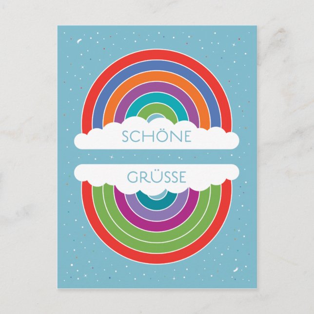 Cartão Postal Schöne Grüße (Frente)