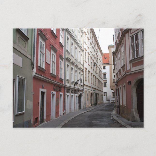 Cartão Postal Schönlaterngasse, Viena (Frente)