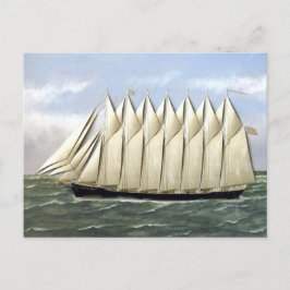 Cartão Postal Schooner Thomas W Lawson anos 1900