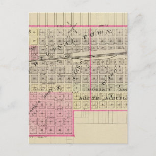 Cartão Postal Schuyler e Leigh, Nebraska