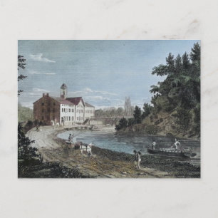 Cartão Postal Schuylkill Canal at Manayunk 1829 Vintage