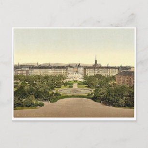 Cartão Postal Schwarzenberg Place, Viena, rara Áustria-Hungria 