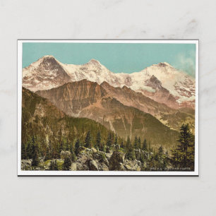 Cartão Postal Schynige Platte, Eiger, Monch e Jungfrau, Bernes