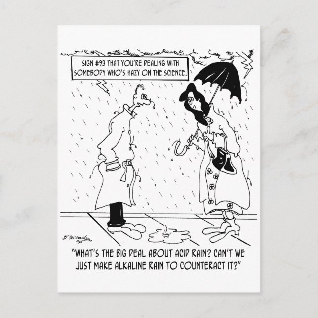 Cartão Postal Science Cartoon 7084 (Frente)