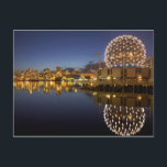 Cartão Postal Science World e CBD refletidos em False Creek,<br><div class="desc">COPYRIGHT David Wall / DanitaDelimont.com | CN02 DWA0002.jpg | Science World e CBD refletidos em False Creek,  Vancouver,  British Columbia,  Canadá</div>