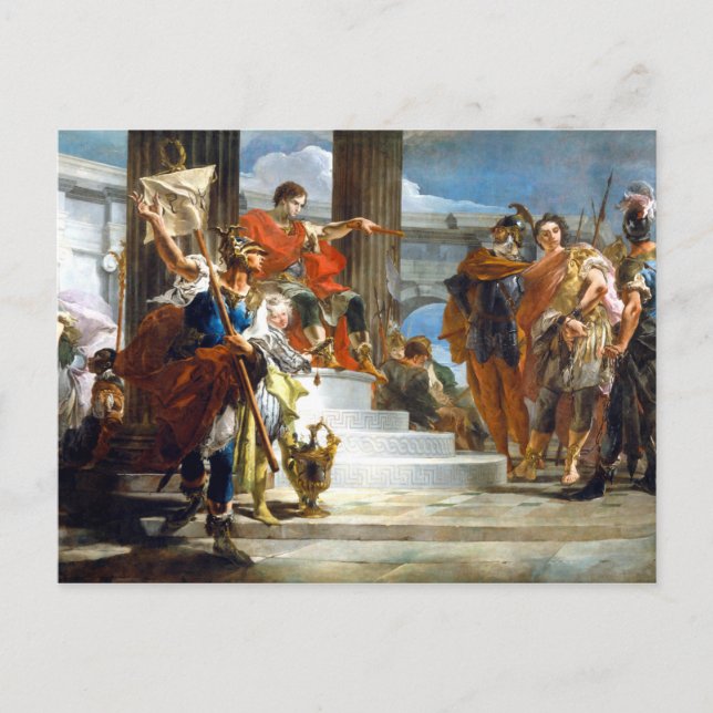 Cartão Postal Scipio Africanus Freeing Massiva, petróleo na canv (Frente)