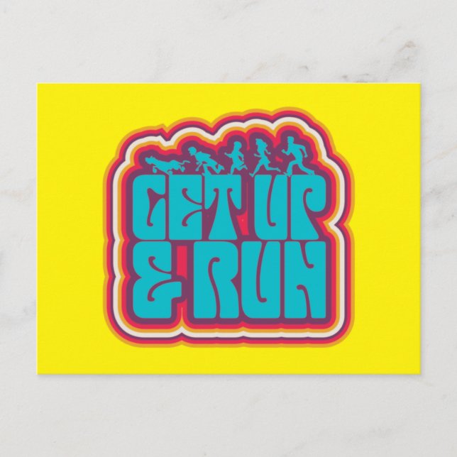 Cartão Postal Scooby and the Gang "Get Up & Run" Graphic (Frente)