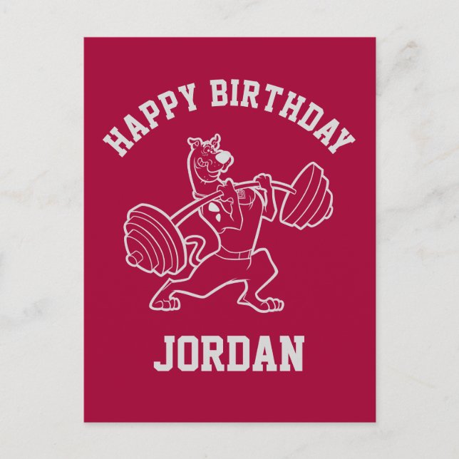 Cartão Postal Scooby-Doo "Beachside Gymnasium" (Frente)