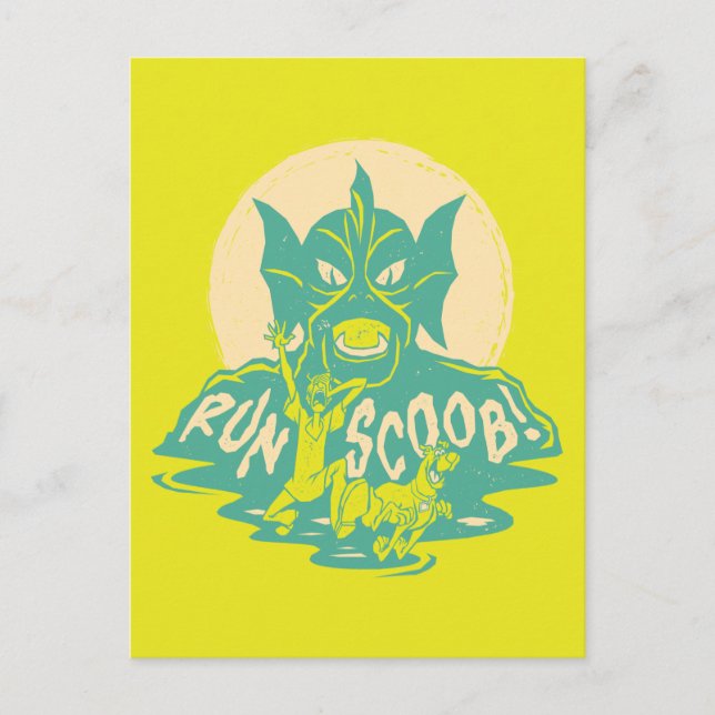 Cartão Postal Scooby-Doo | Corra Scoob! (Frente)