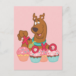 Cartão Postal Scooby Doo - Cupcakes Scooby XOXO