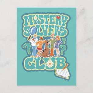 Cartão Postal Scooby-Doo e a gangue "Mystery Solvers Club"