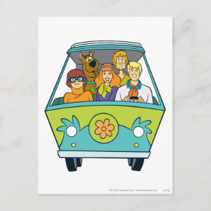 Cartão Postal Scooby-Doo e a Máquina Misteriosa Gang
