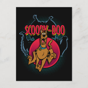 Cartão Postal Scooby-Doo Executando a Partir do Gráfico de Fanta