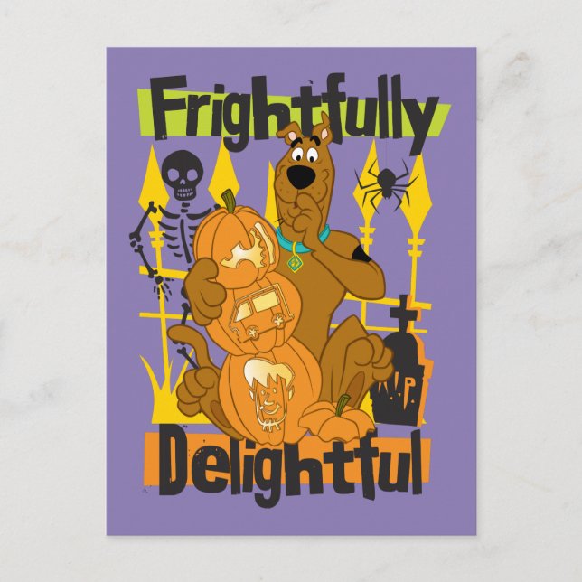Cartão Postal Scooby-Doo Frightfully Delightful (Frente)