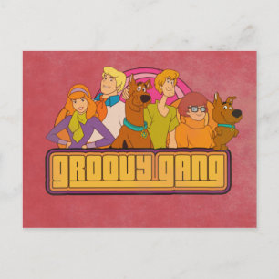 Cartão Postal Scooby-Doo "Groovy Gang" - Gráfico de desenho an