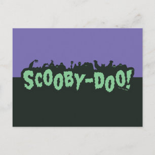 Cartão Postal Scooby-Doo! Logotipo de Silhueta de Monstro