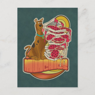Cartão Postal Scooby-Doo | Pilha de pizza "Munchies"