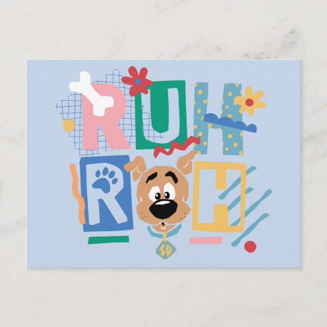 Cartão Postal Scooby-Doo | Ruh Roh Baby Scooby-Doo (Frente)