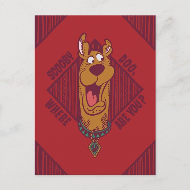 Cartão Postal Scooby-Doo Where Are You Tribal Graphic (Frente)