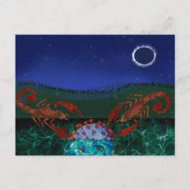 Cartão Postal Scorpio derrota o vírus