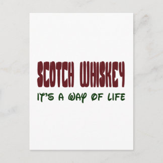 Cartão Postal Scotch Whisky É um modo de vida