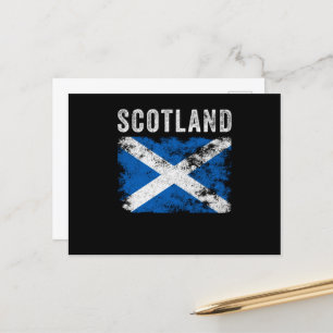 Cartão Postal Scotland Flag Distress - Scottish Flag