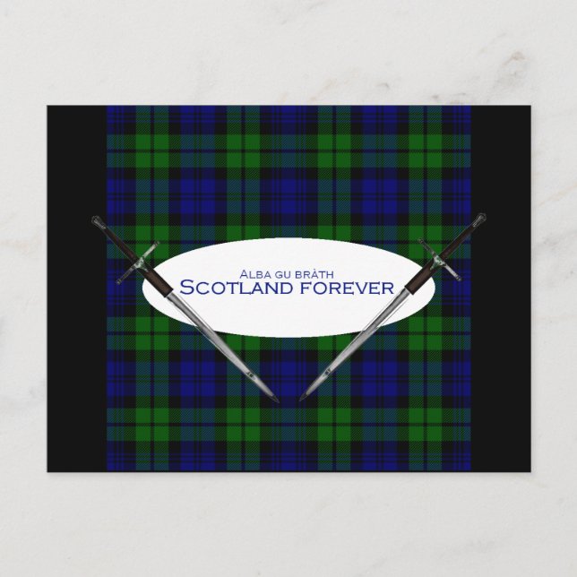 Cartão Postal Scotland Forever Alba gu bràth (Frente)