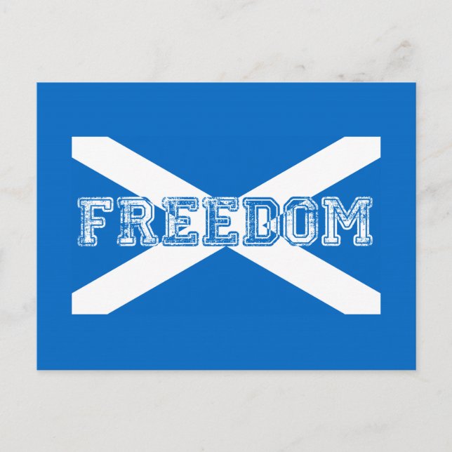 Cartão Postal Scotland Freedom (Frente)