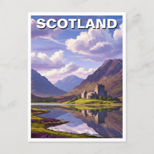 Cartão Postal Scotland Highlands Castle Viagem