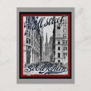 Cartão Postal Scott Joplin Wall Street