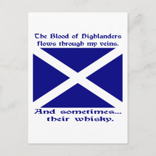 Cartão Postal Scott Whisky Rua Andrew.