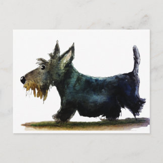 Cartão Postal Scottie Dog