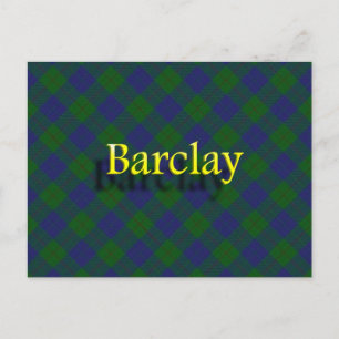 Cartão Postal Scottish Clan Barclay