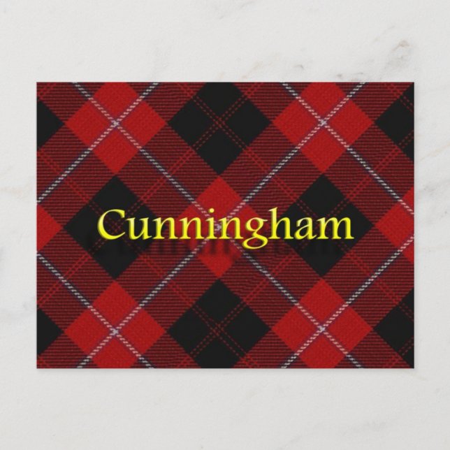 Cartão Postal Scottish Clan Cunningham (Frente)