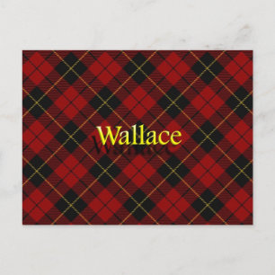 Cartão Postal Scottish Clan Wallace Tartan