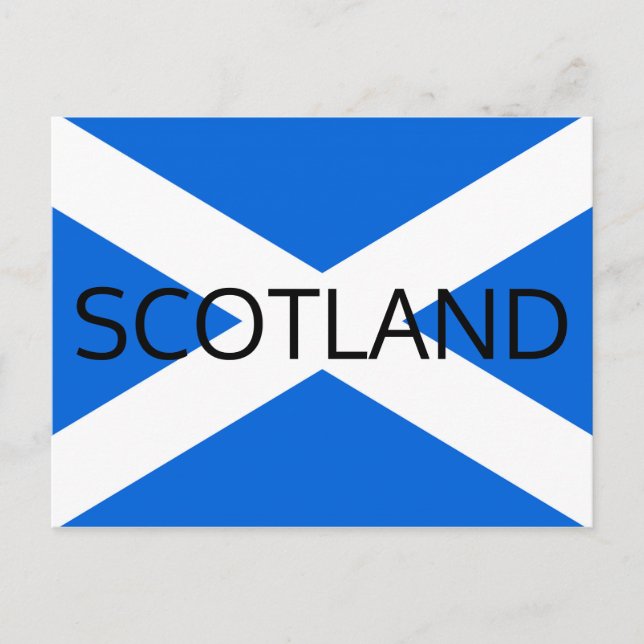 Cartão Postal Scottish Flag Scotland Pccnt (Frente)