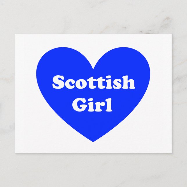 Cartão Postal Scottish Girl (Frente)