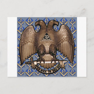 Cartão Postal Scottish Rite Square & Compass