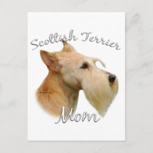 Cartão Postal Scottish Terrier (whaten) Mãe 2