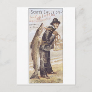 Cartão Postal Scotts Emulsion Cod Liver Oil