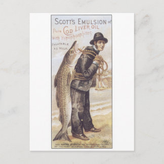 Cartão Postal Scotts Emulsion Cod Liver Oil