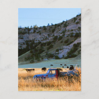 Cartão Postal Scottsbluff Nebraska Farming Harvest Fall Sunset